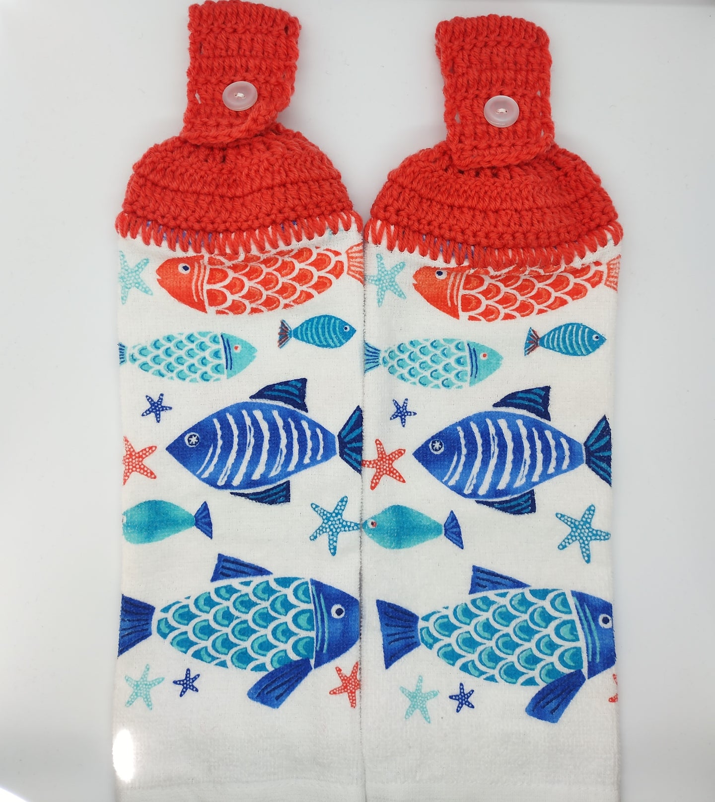 Colorful Fish Hanging Kitchen Towel Set