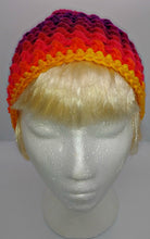 Load image into Gallery viewer, Teen Ladies Messy Bun Hat Fruity Stripe