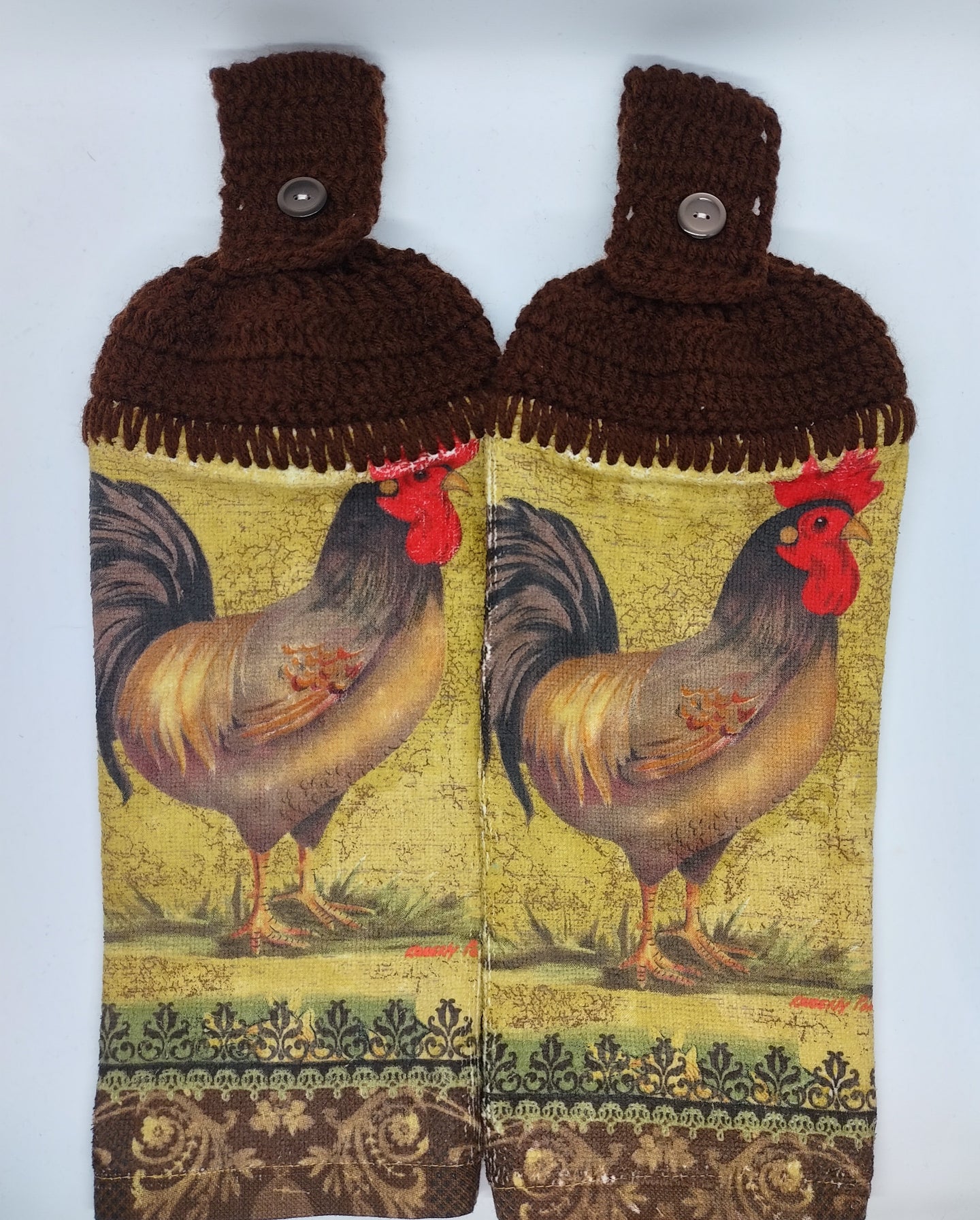 Regal Rooster Hanging Kitchen Towel Set