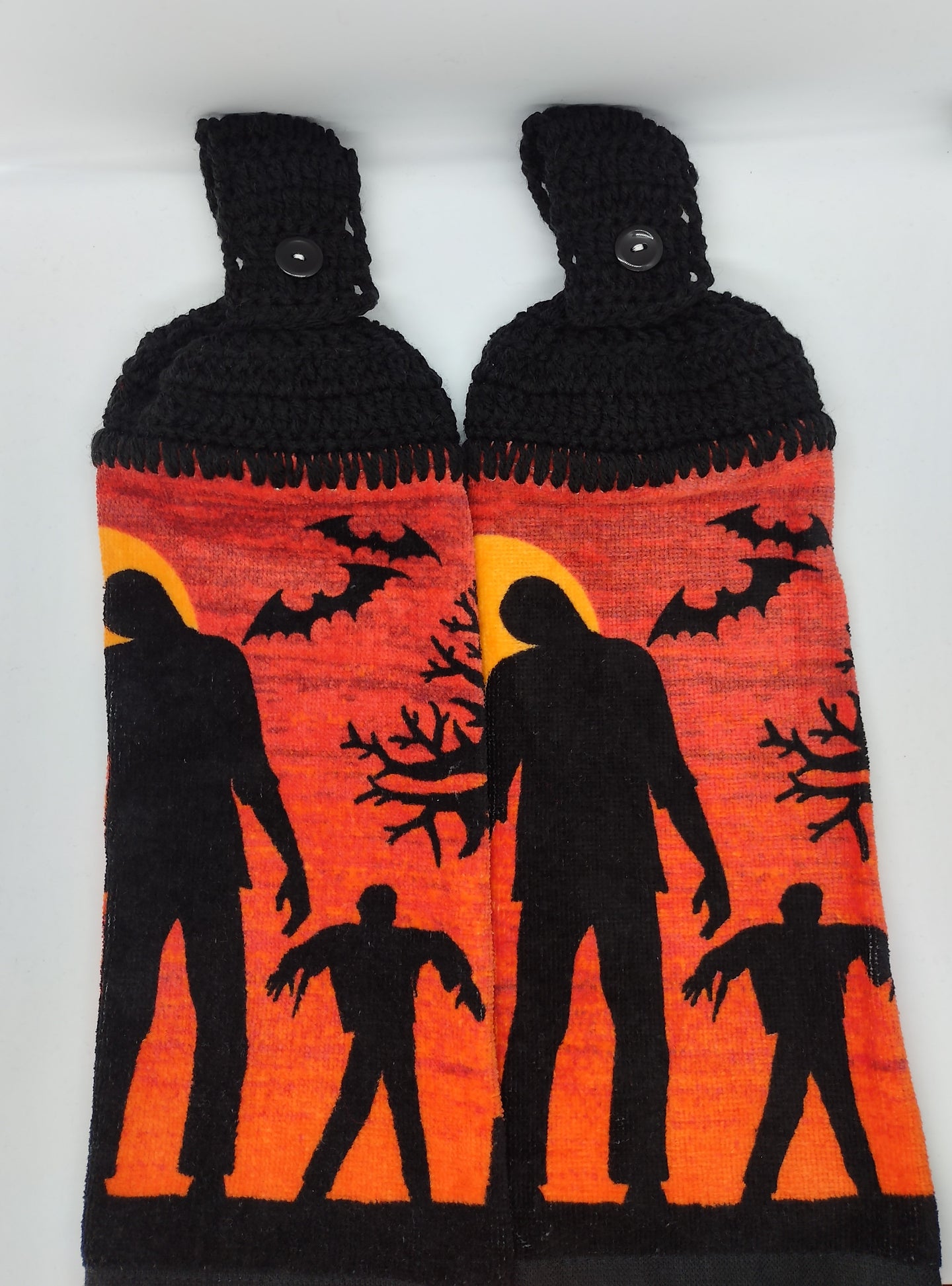 Zombie Halloween Hanging Kitchen Towel Set